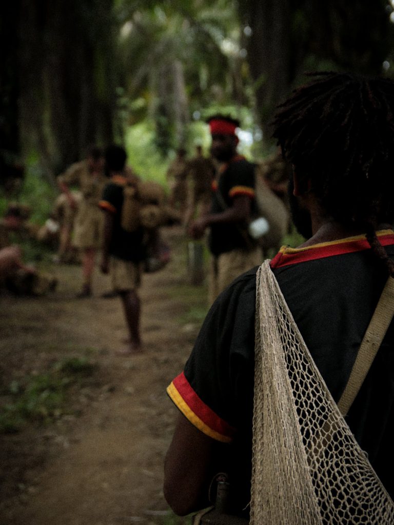 Papuan carrier on the Kokoda Track