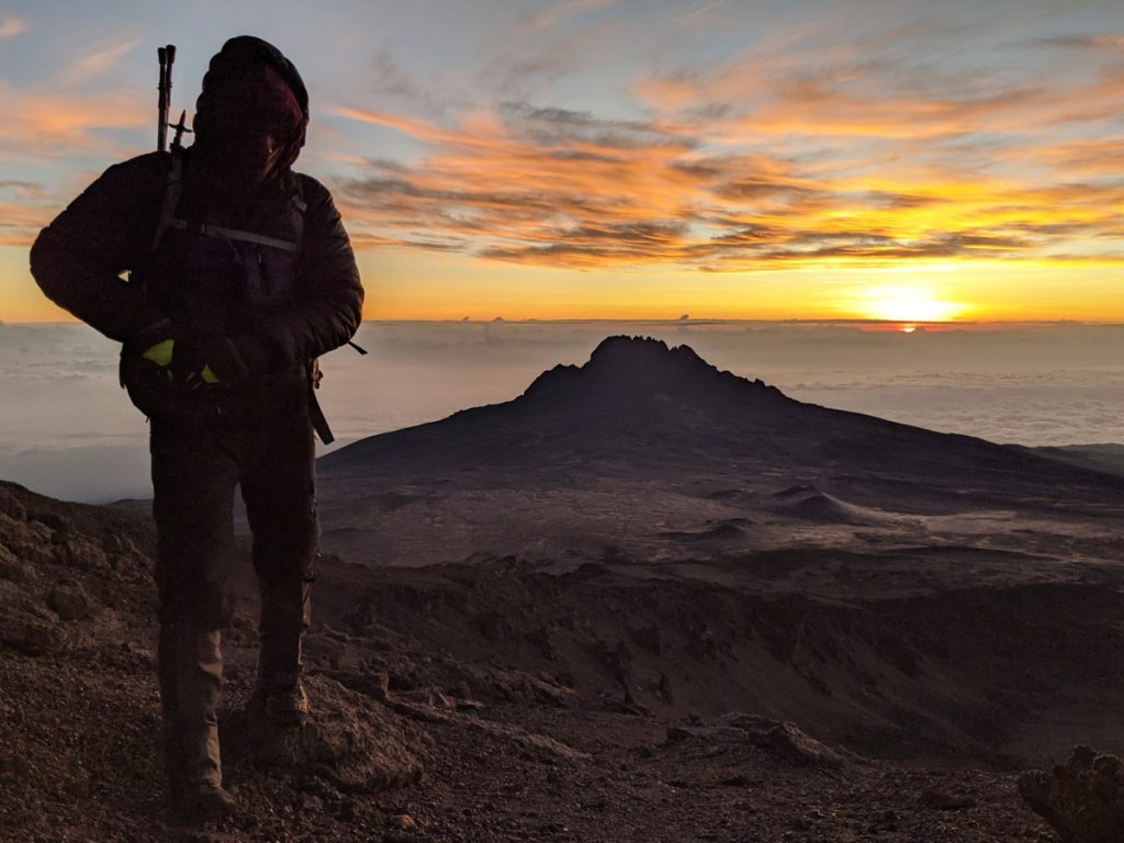 Kilimanjaro sunrise from summit