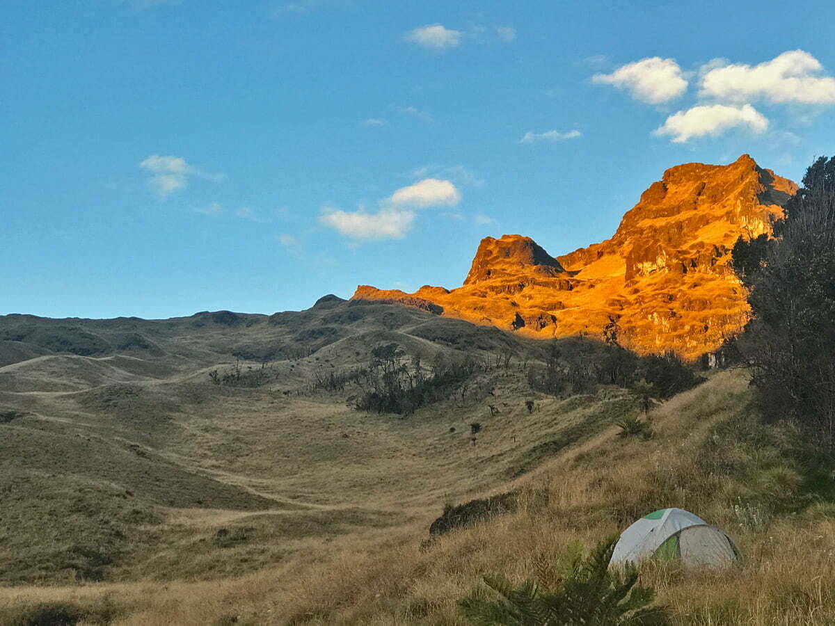 Base camp at Mt Giluwe summit trek